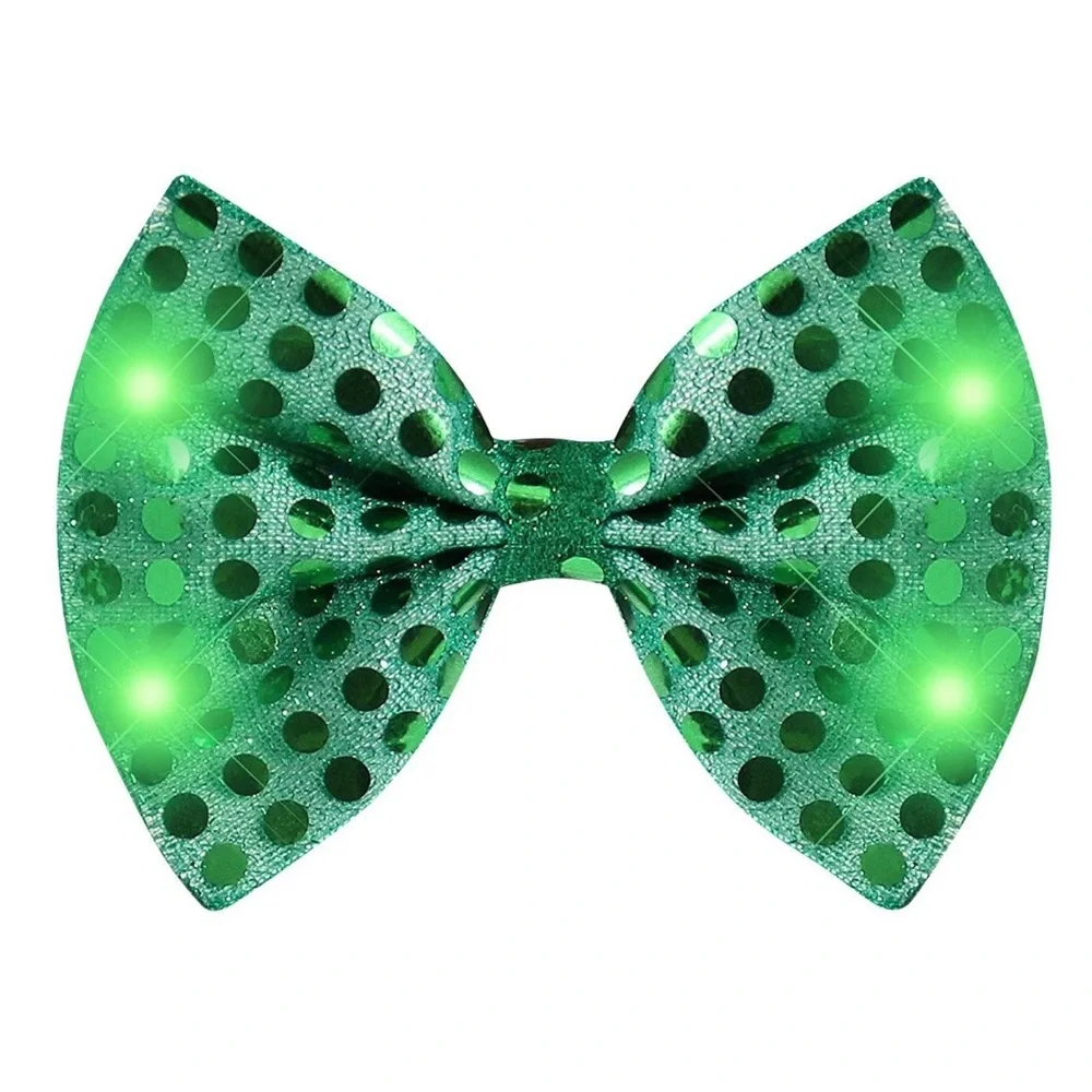 Men Fashion Tie LED Flashing Light Up Blinking Fun Bow Ties